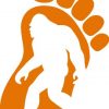 BIGFOOT-PRINT-SILHOUETTE-5-color-ORANGE-Vinyl-Decal-Window-Sticker-for-Cars-Trucks-Windows-Walls-Laptops-and-other-stuff-0