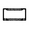 This-Vehicle-Protected-By-Sasquatch-Funny-Car-License-Plate-Frame-0